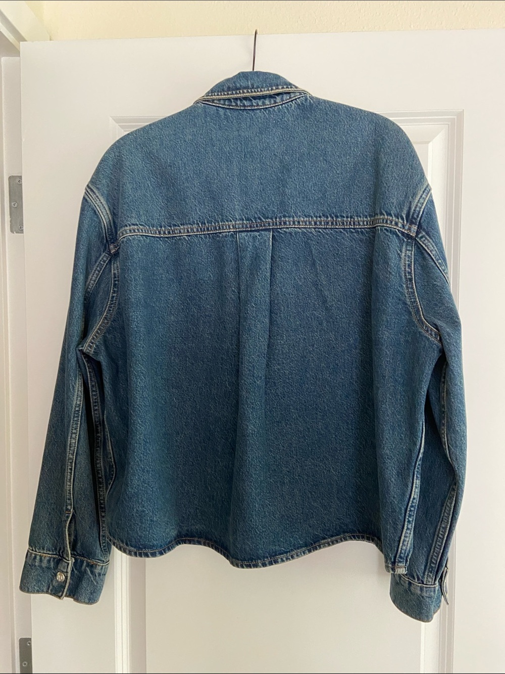 Anine Bing Paxton Denim Shirt Jacket - Picture 2 of 4